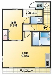 大山駅 徒歩9分 2階の物件間取画像